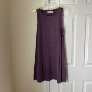 Purple velvet dress